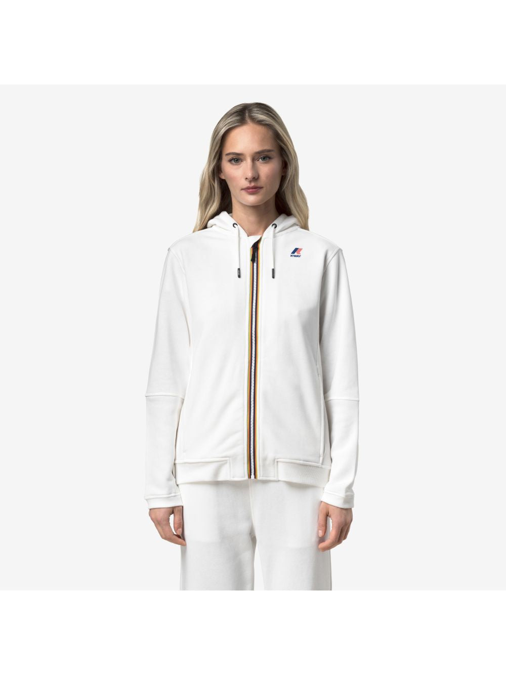 Felpa K-Way PROSPER POLY COTTON Unisex - Bianco
