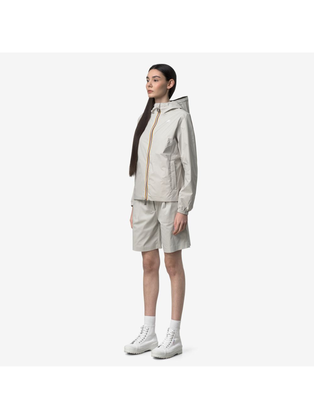 Giubbino K-Way LIL 2.0 PLUS.2 DOUBLE Donna - Beige