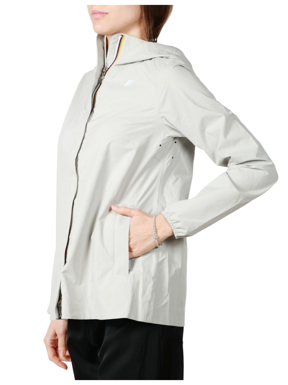 Giubbino K-Way MARGUERITE STRETCH DOT Donna - Bianco