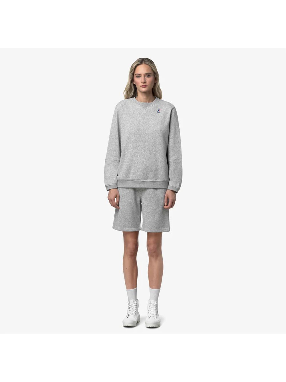 Pantaloncino Felpa K-Way CASIMIR POLY COTTON Unisex - Grigio