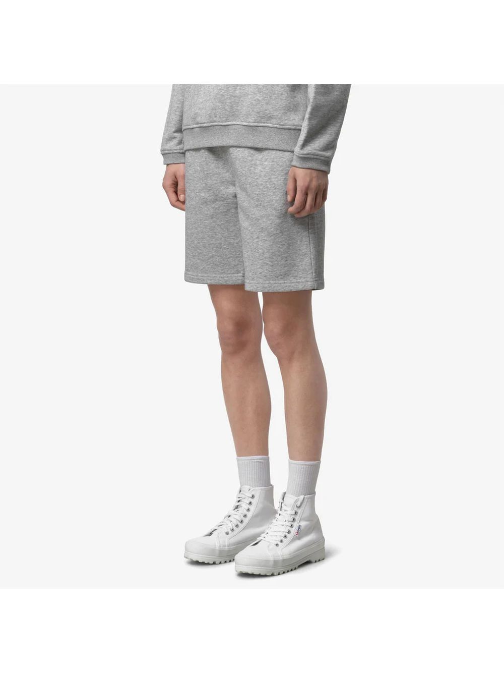 Pantaloncino Felpa K-Way CASIMIR POLY COTTON Unisex - Grigio