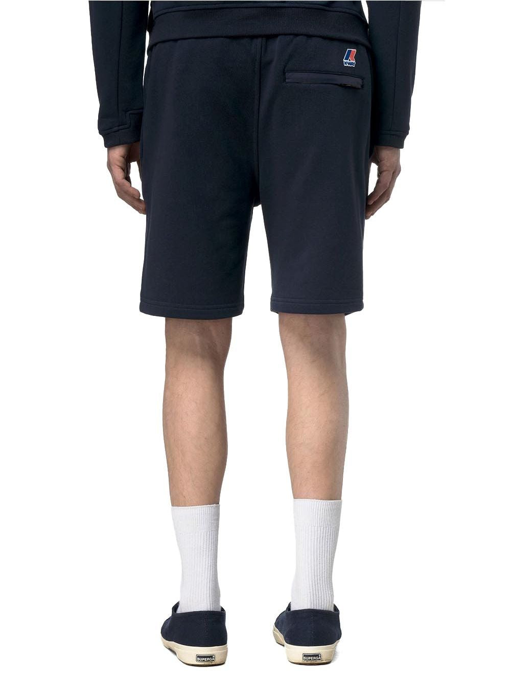 Pantaloncino Felpa K-Way CASIMIR POLY COTTON Unisex - Blu