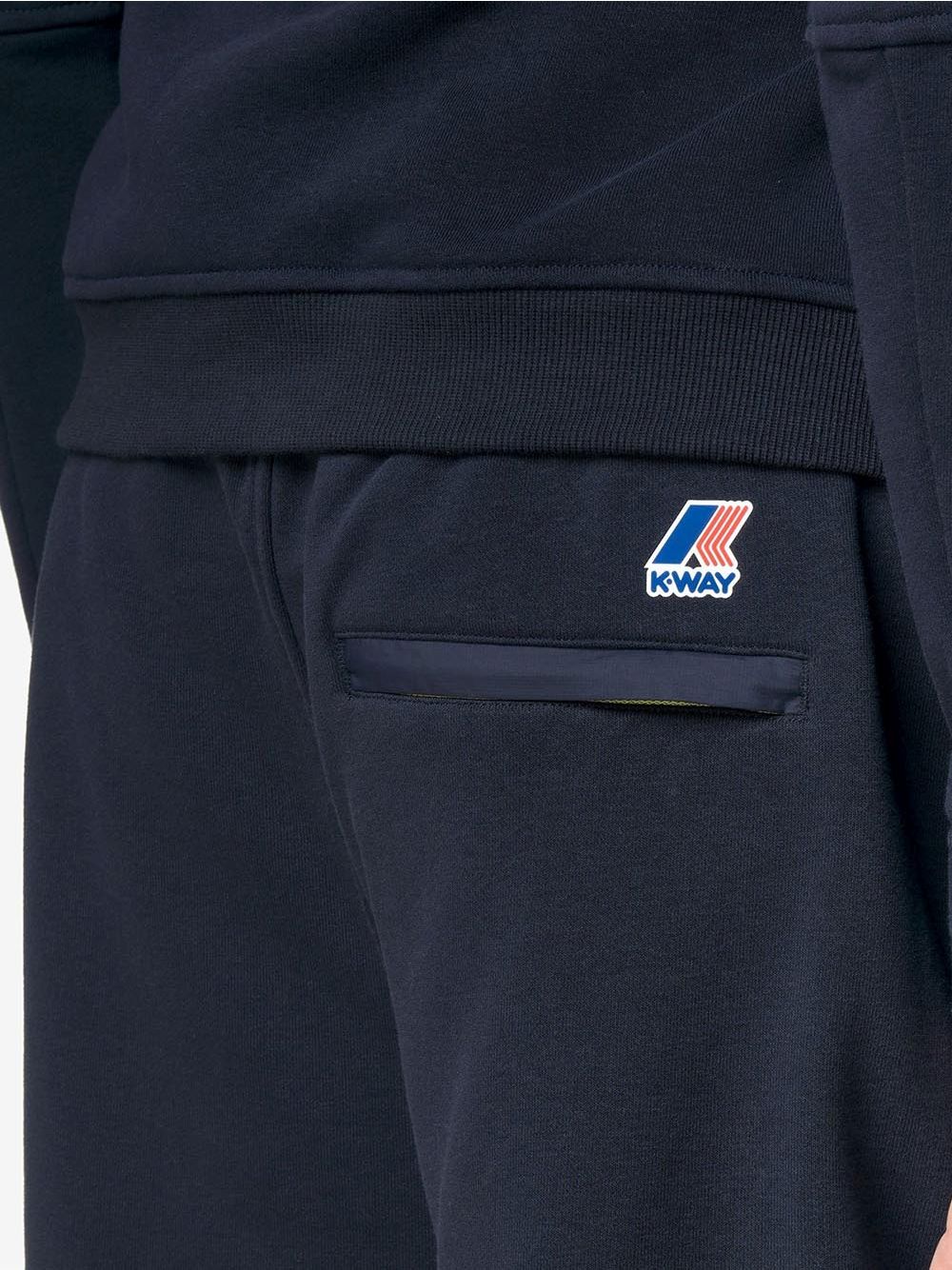 Pantaloncino Felpa K-Way CASIMIR POLY COTTON Unisex - Blu