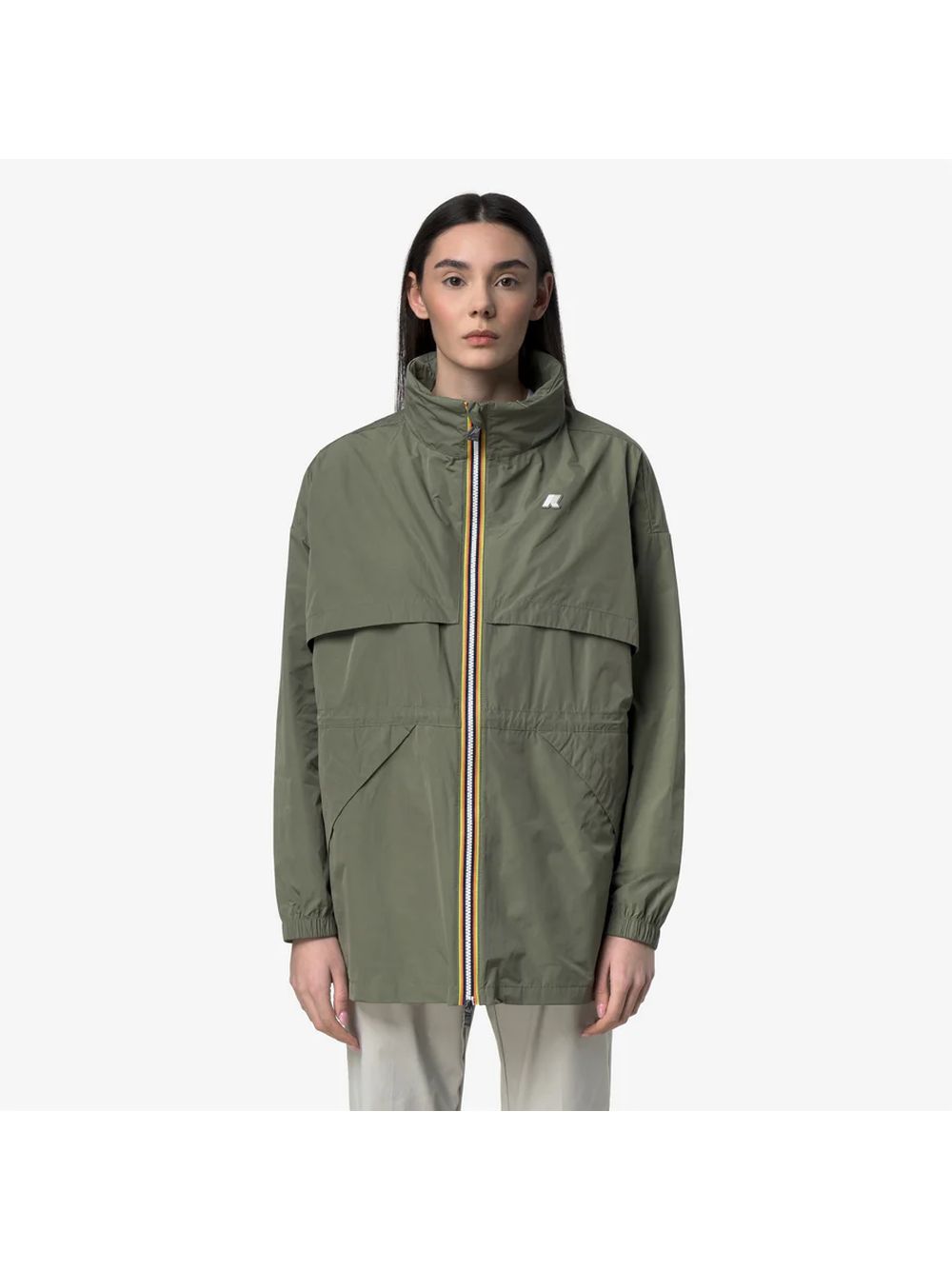 Giubbino K-Way AUBELINE MEMORY TOUCH Donna - Verde