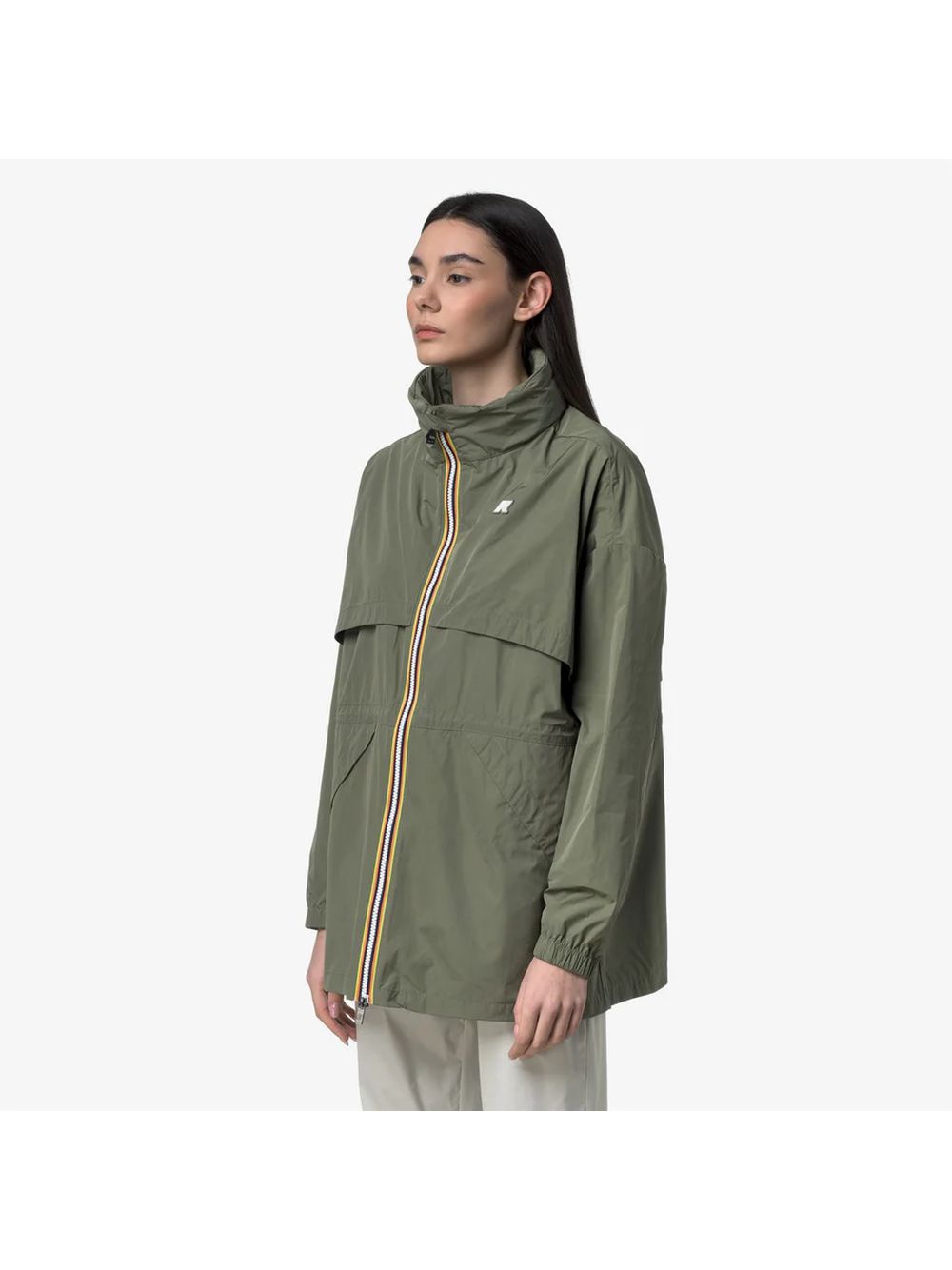 Giubbino K-Way AUBELINE MEMORY TOUCH Donna - Verde