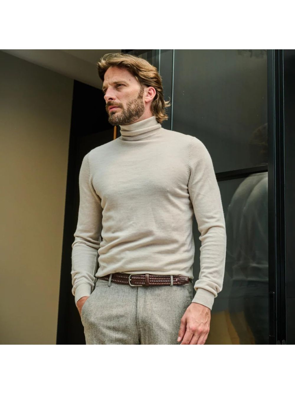 Cinta La Boucle ROMA LEATHER Uomo - Marrone