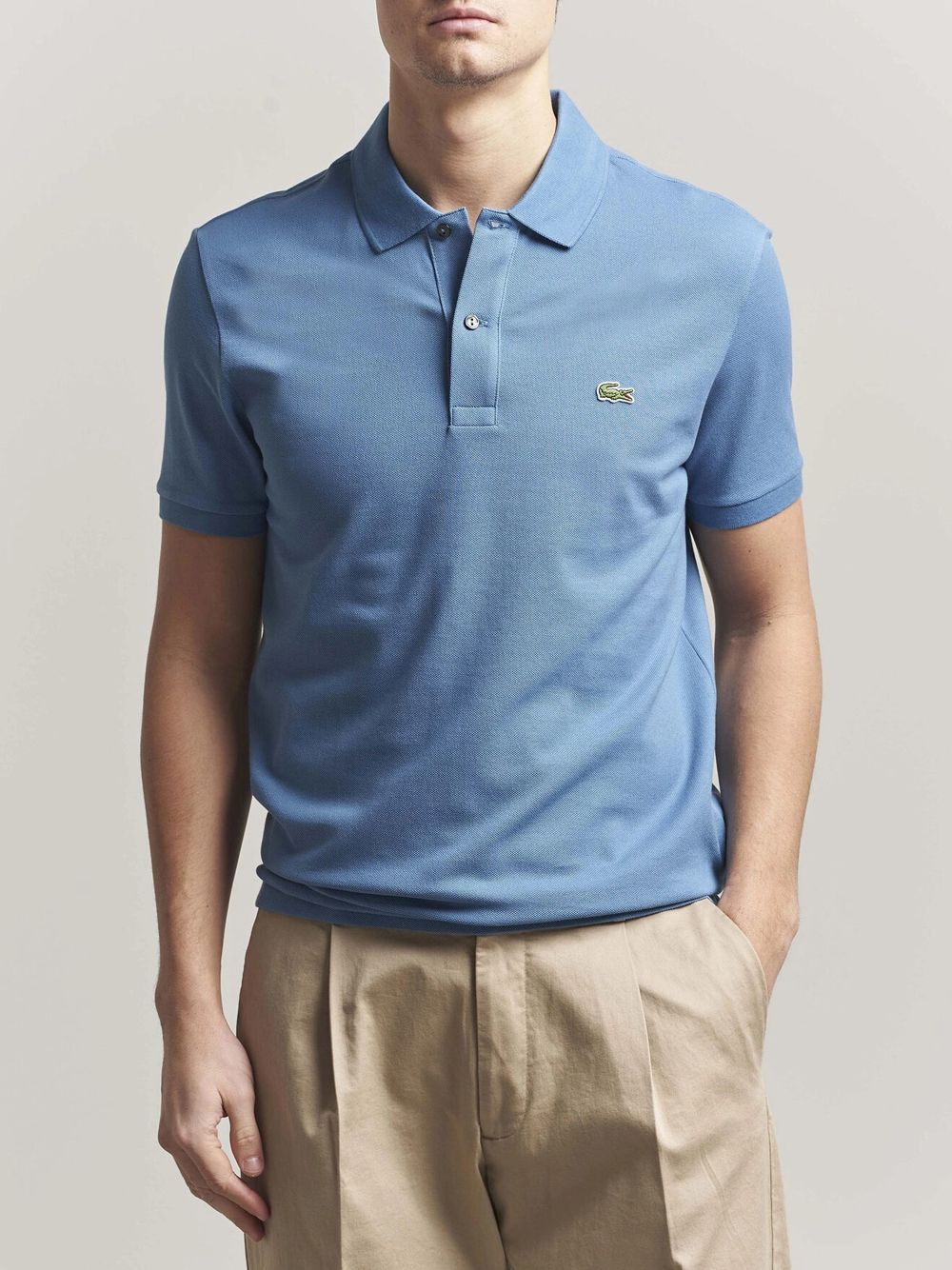 Polo Lacoste slim fit Uomo - Azzurro