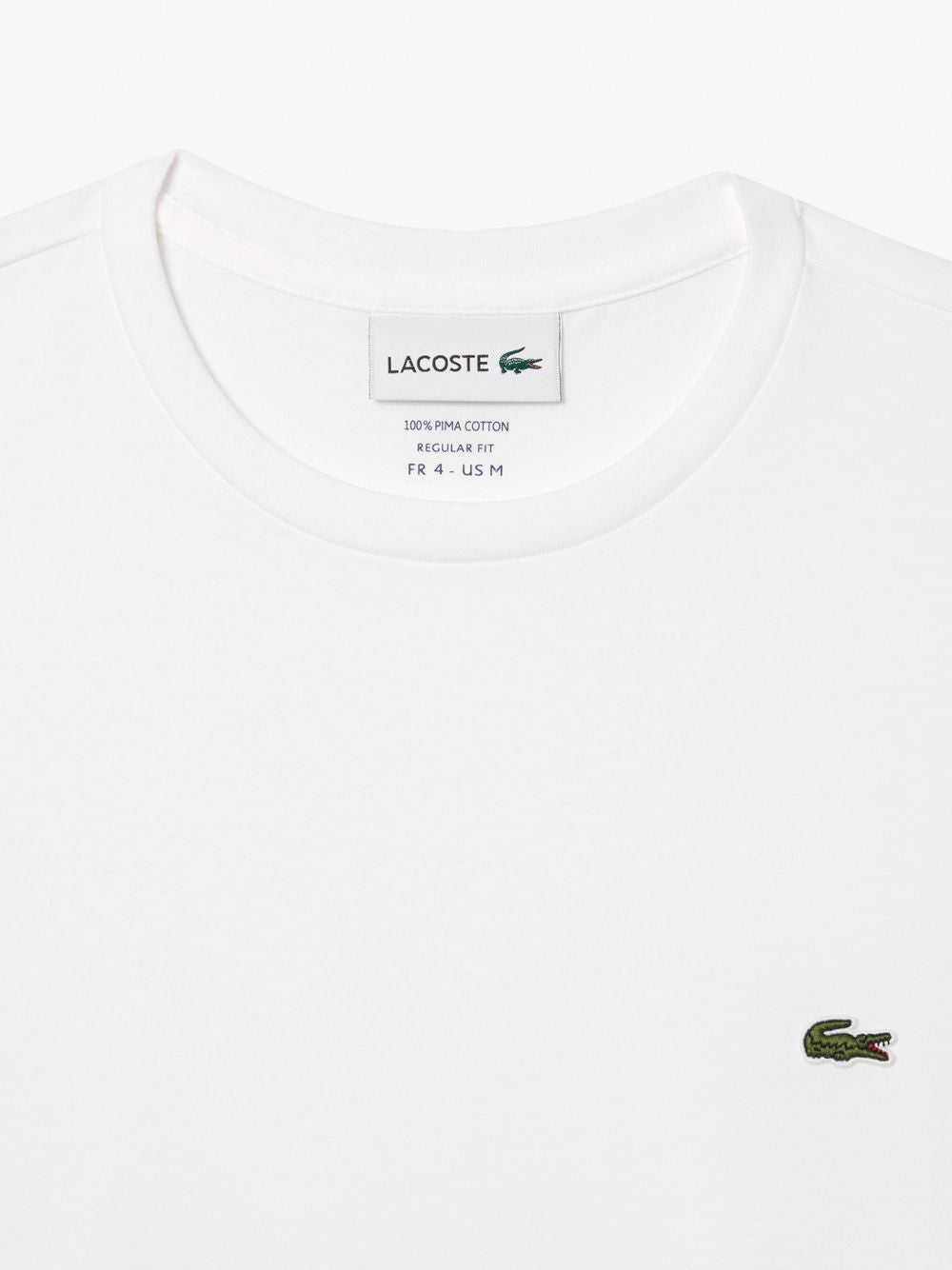 T-shirt Lacoste in cotone Pima Uomo - Bianco