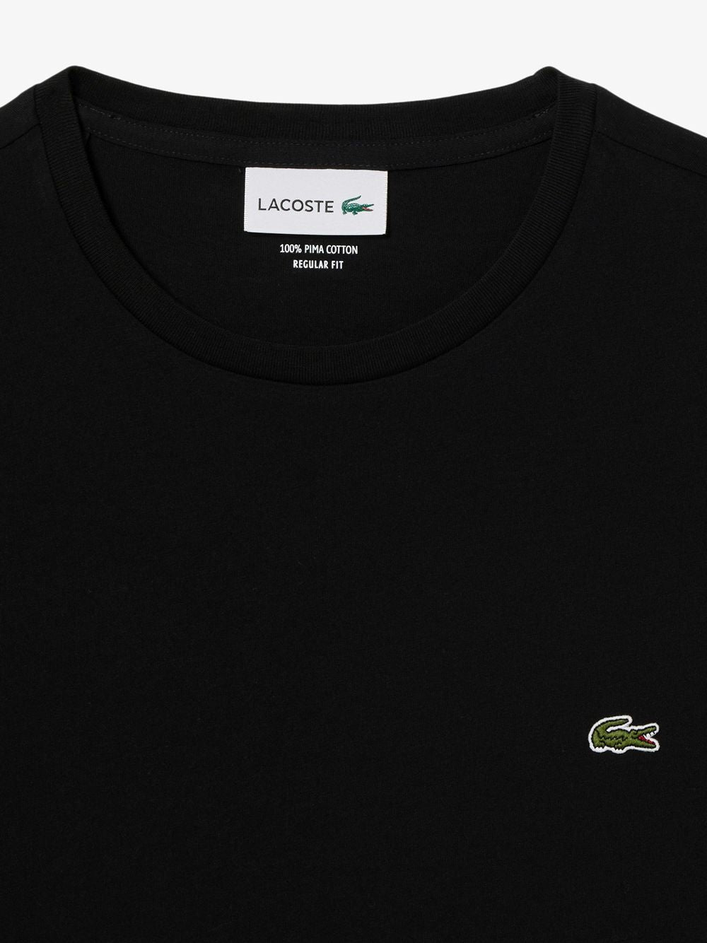 T-shirt Lacoste in cotone Pima Uomo - Nero