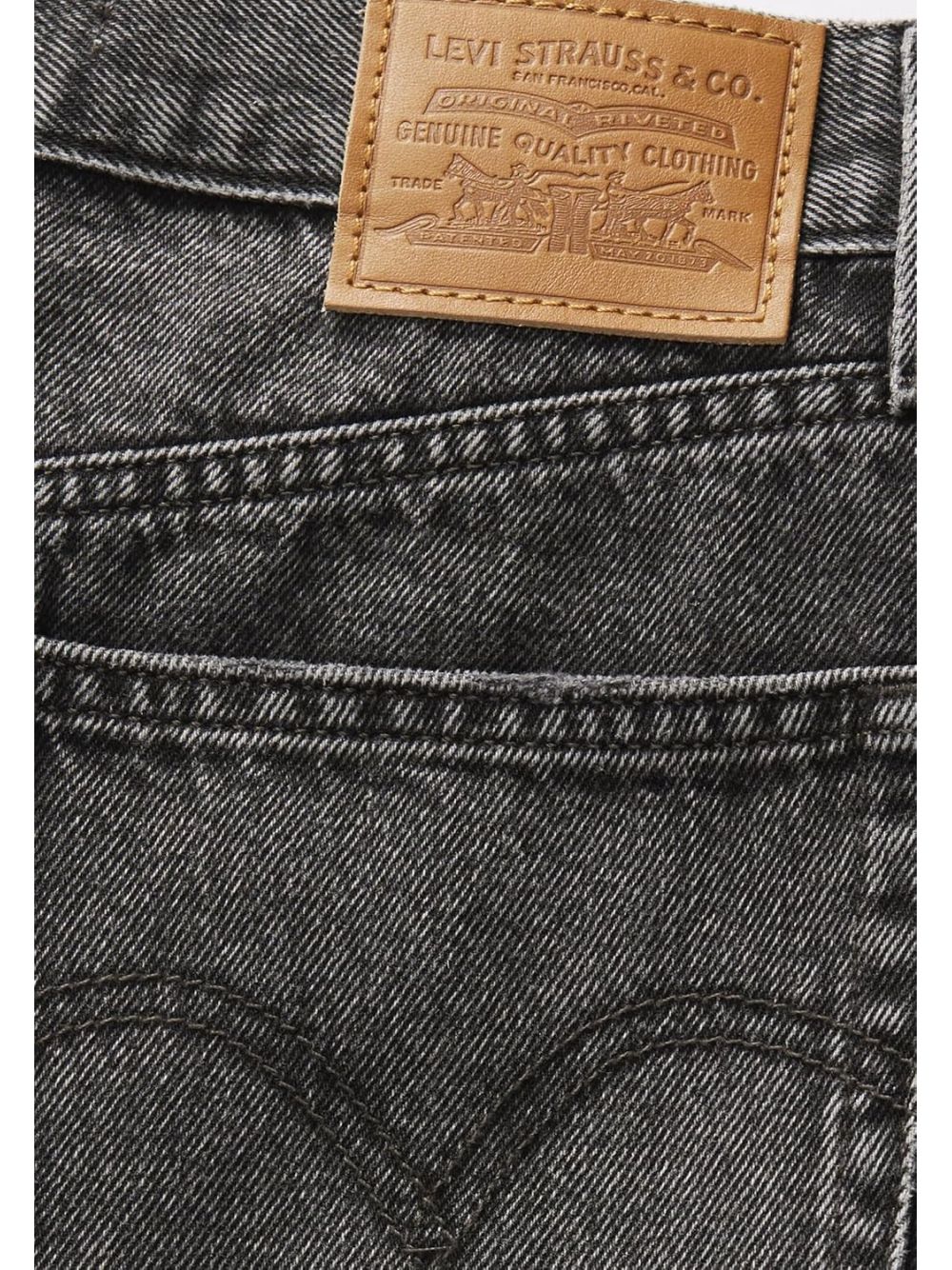 Shorts Levi's HIGH BAGGY Donna - Nero