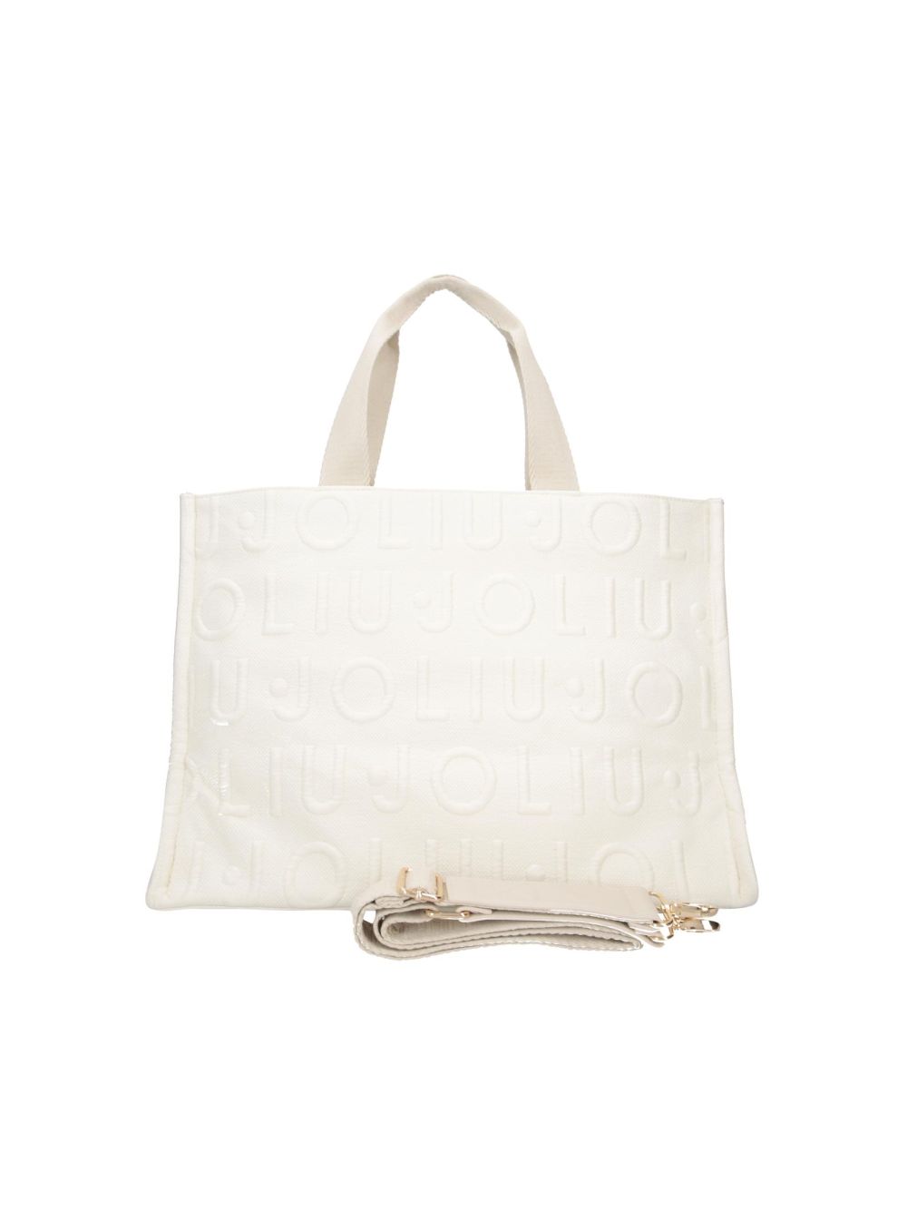 Borsa Liu Jo tote media in maglia Donna - Bianco