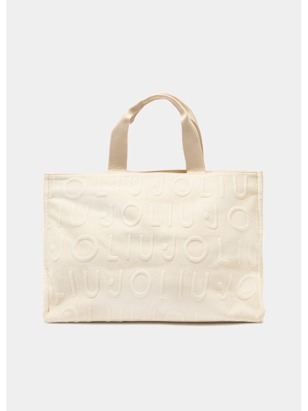 Borsa Liu Jo tote media in maglia Donna - Bianco