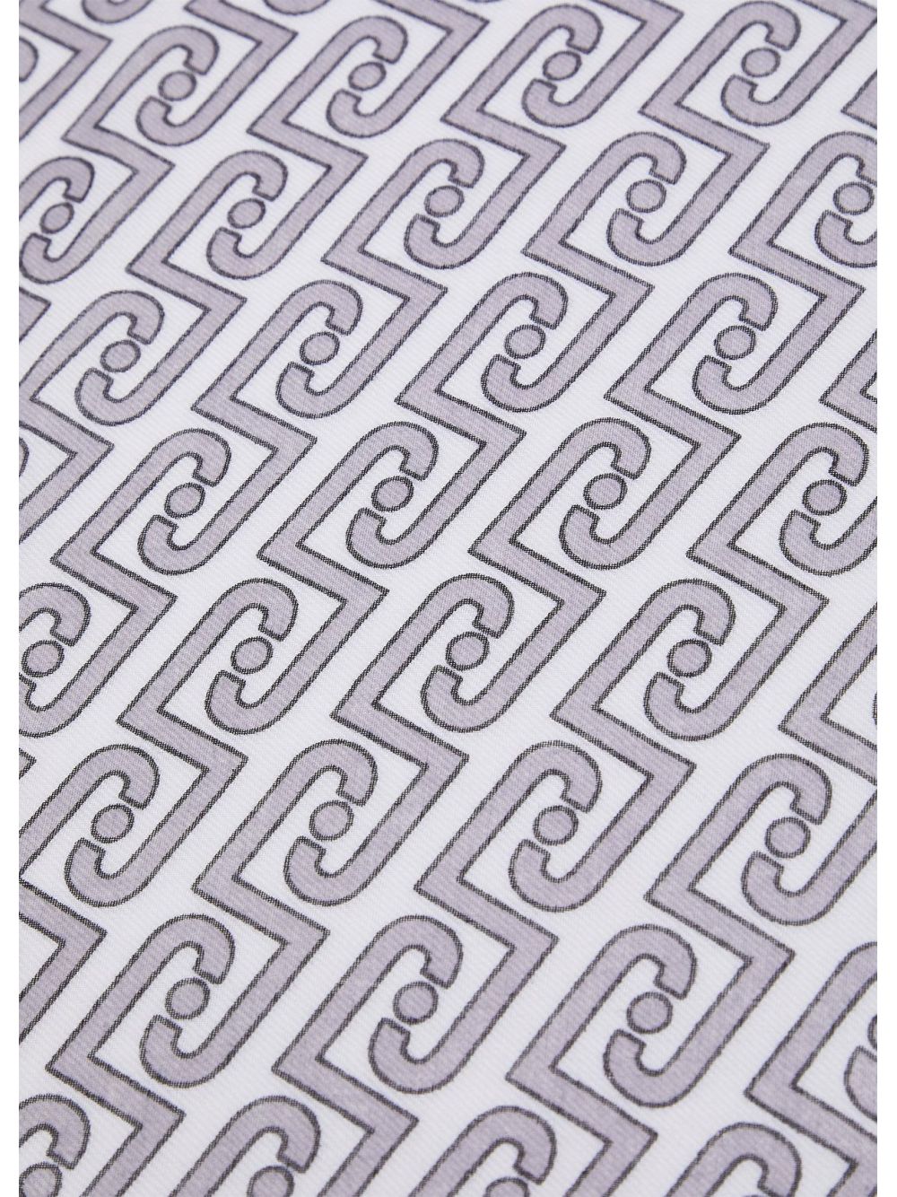 Foulard Liu Jo grande con logo Donna - Nero