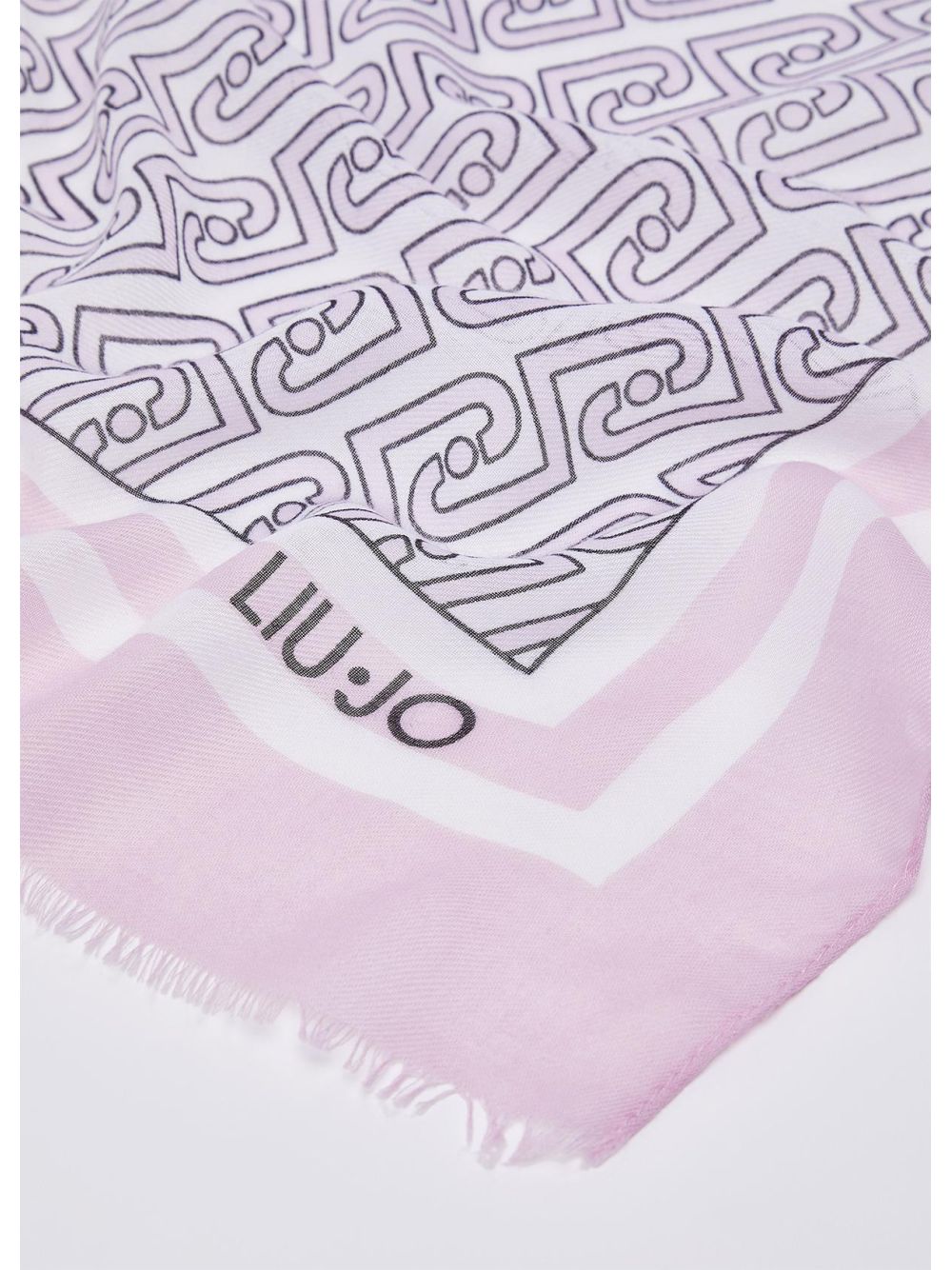 Foulard Liu Jo grande con logo Donna - Rosa