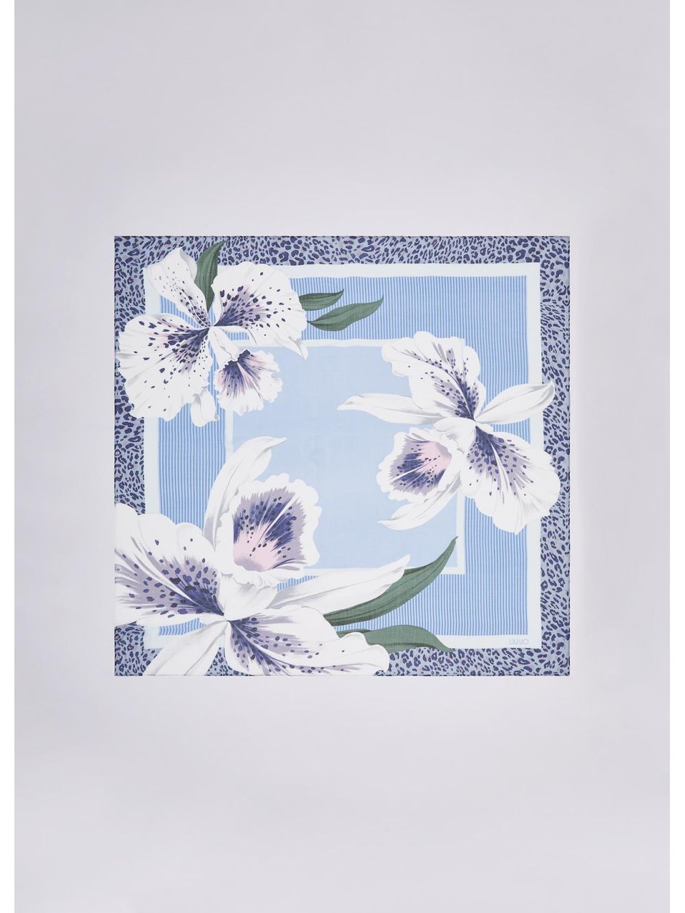 Foulard Liu Jo grande con orchidea Donna - Blu