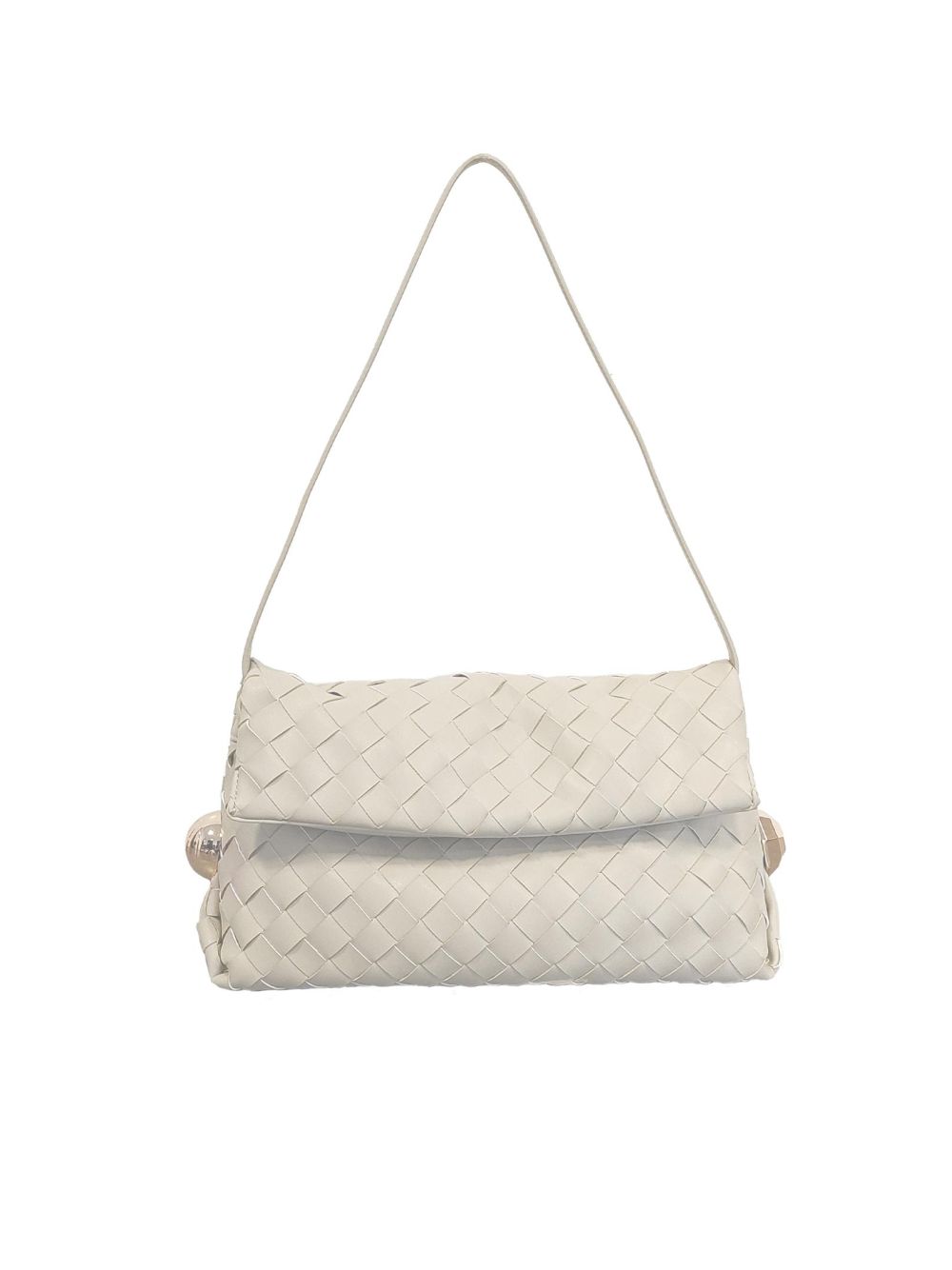 Borsa Pochette Liu Jo Riccy media intrecciata Donna - Avorio