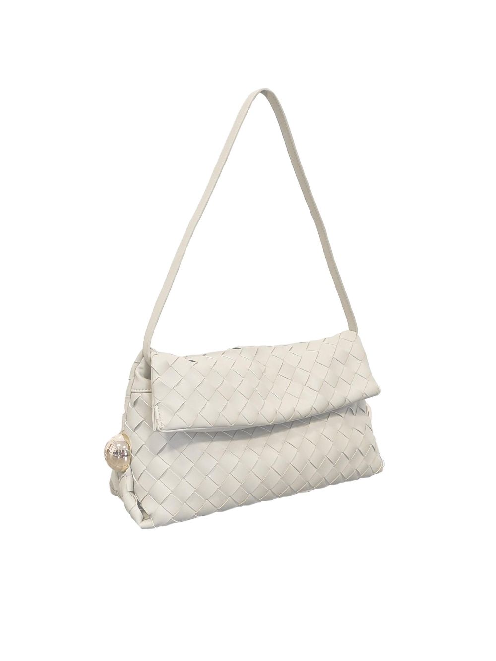 Borsa Pochette Liu Jo Riccy media intrecciata Donna - Avorio