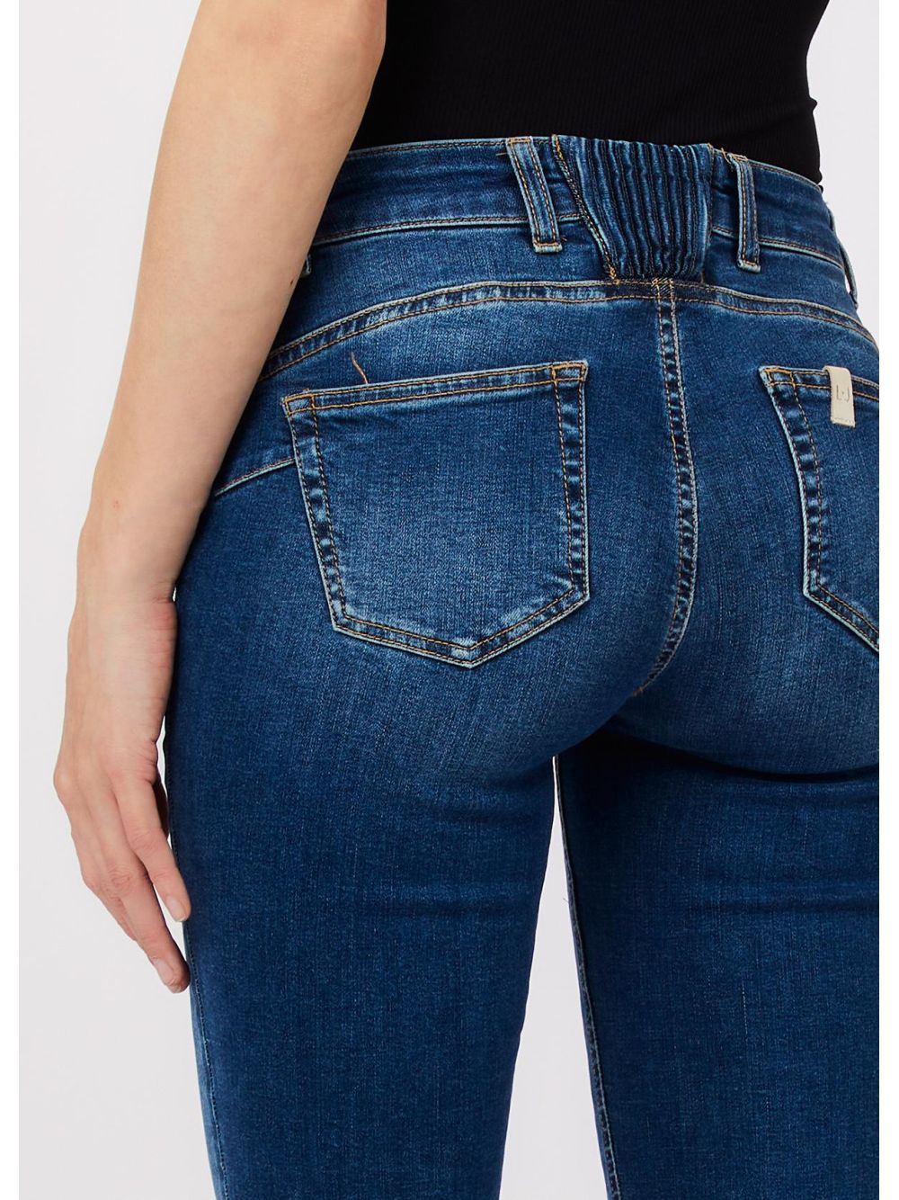 Pantalone Liu Jo flare con inserto elastico Donna - Blu