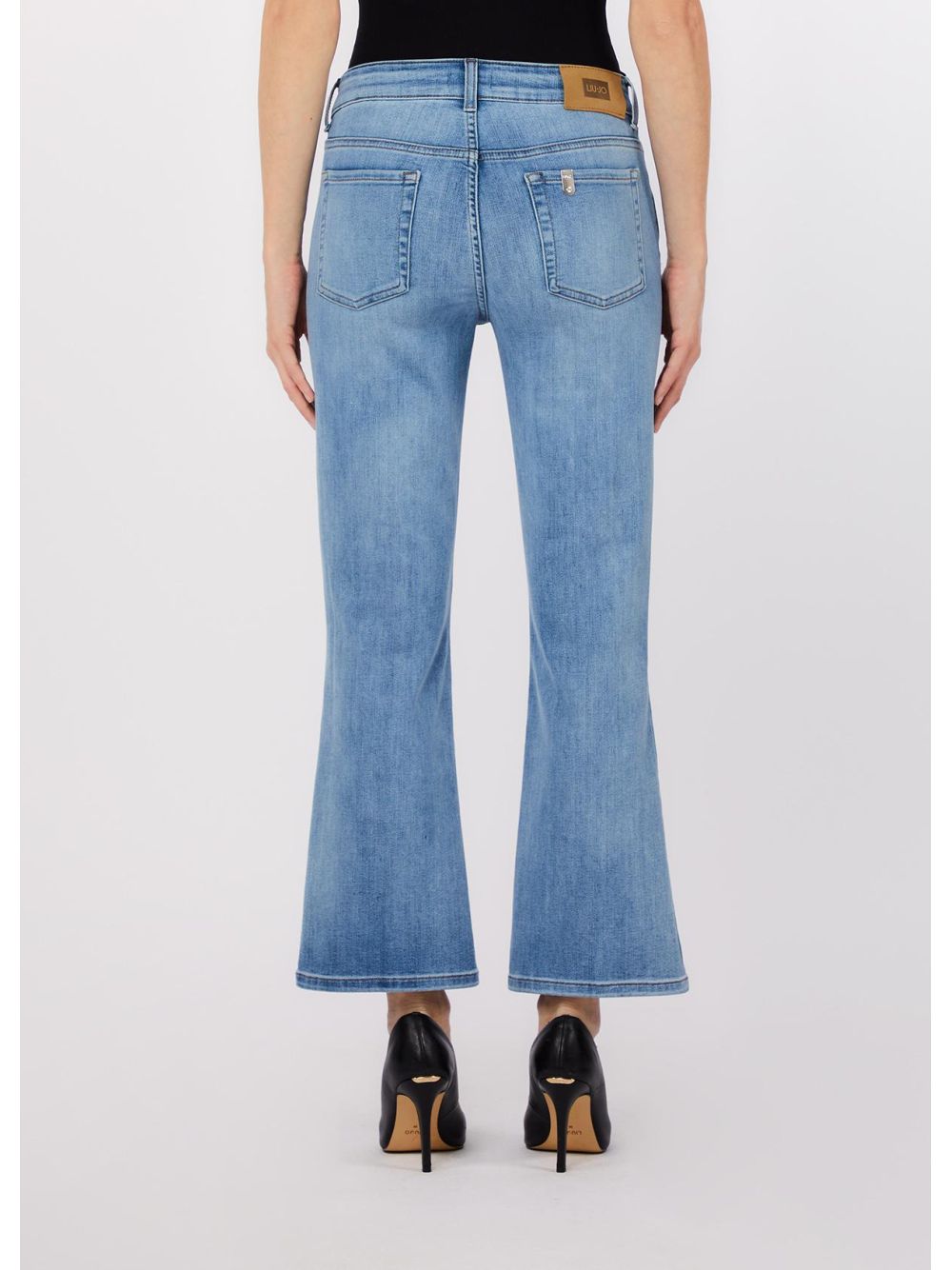Pantalone Liu Jo bootcut cropped Donna - Denim