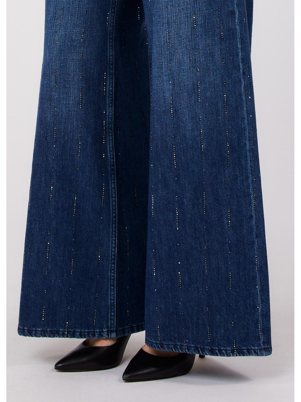 Pantalone Liu Jo flare con strass Donna - Denim