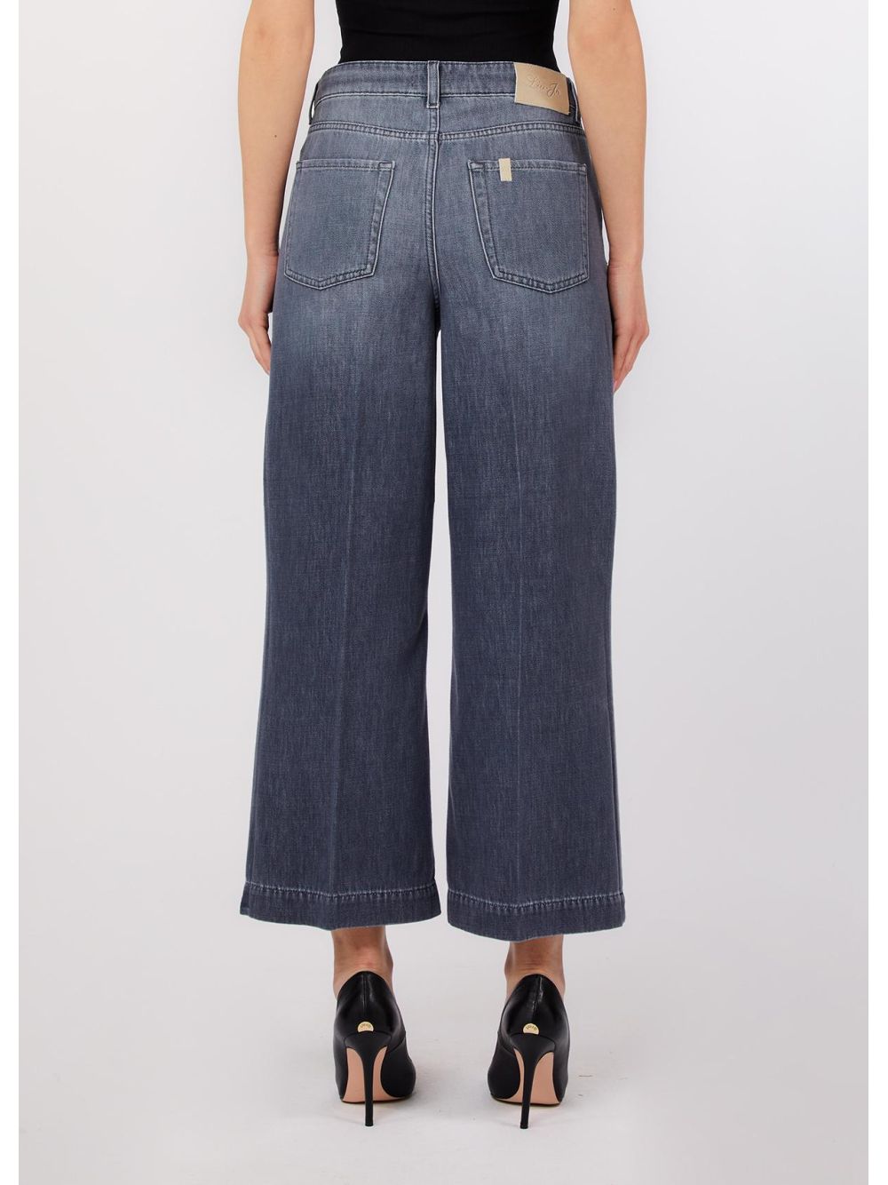 Pantalone Liu Jo flare cropped Donna - Grigio