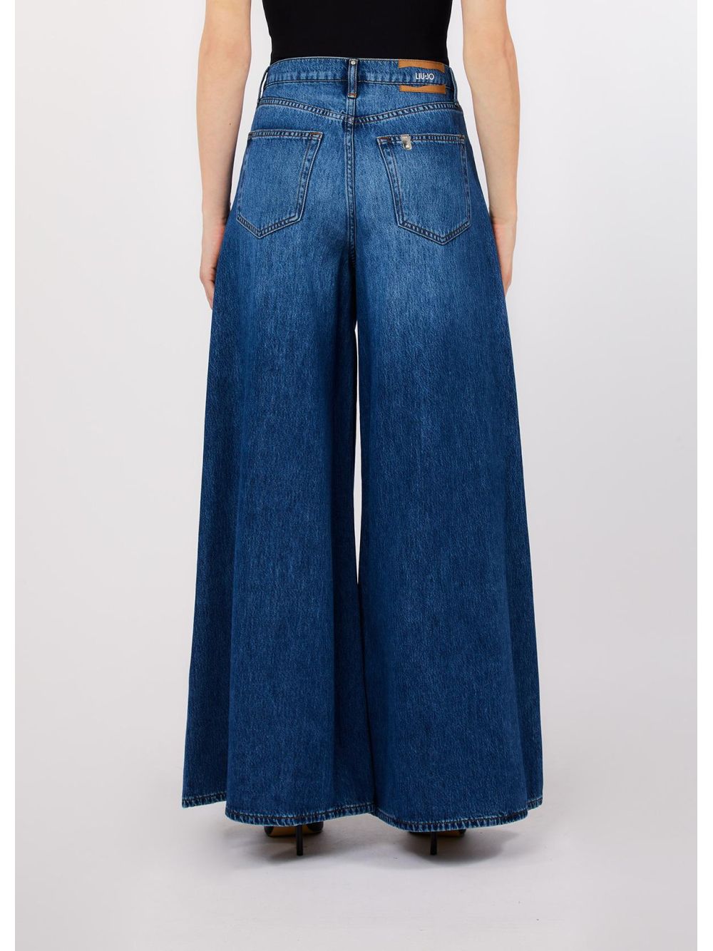 Pantalone Liu Jo super flare a vita alta Donna - Denim