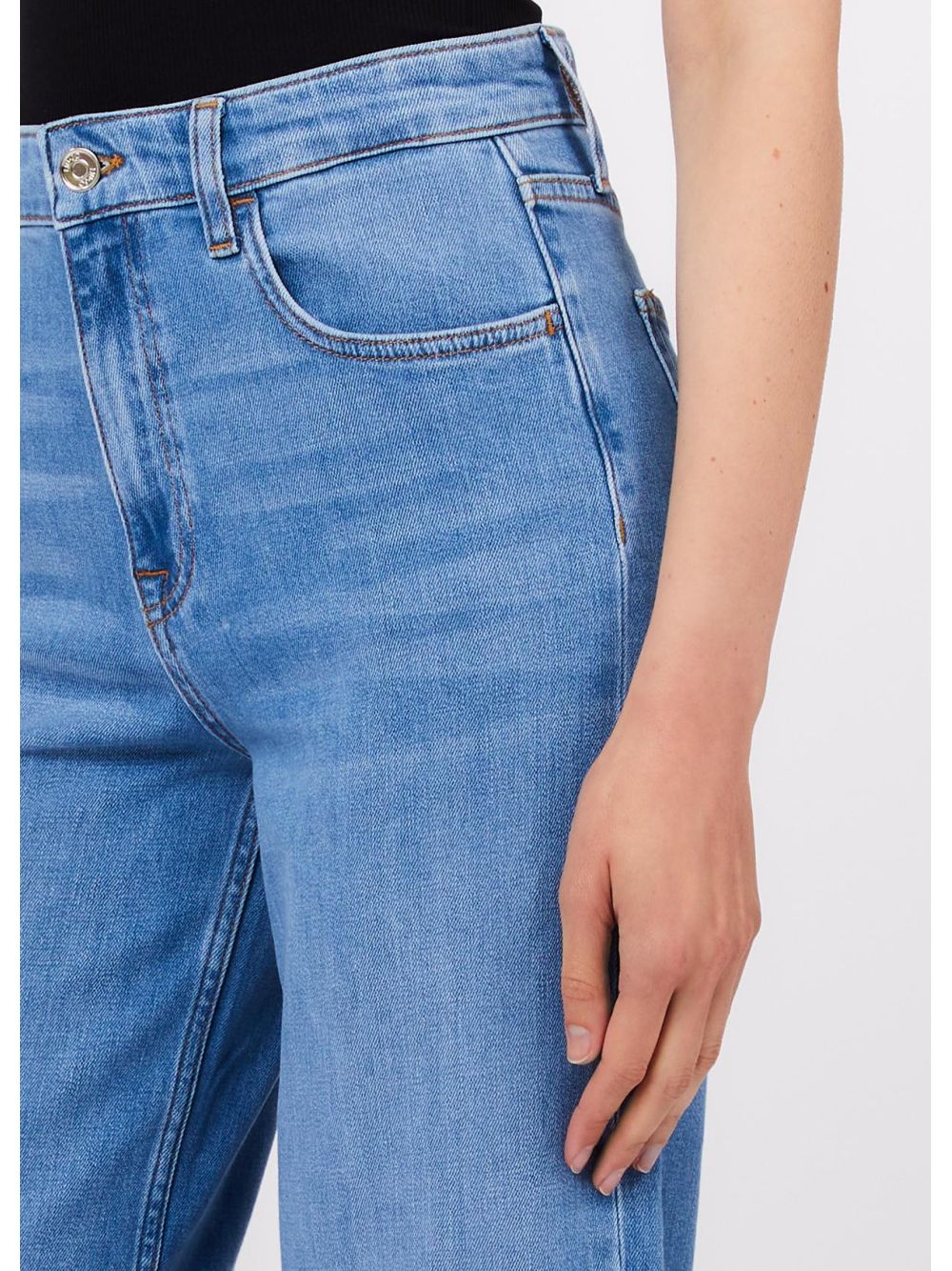 Pantalone Liu Jo flare cropped Donna - Denim