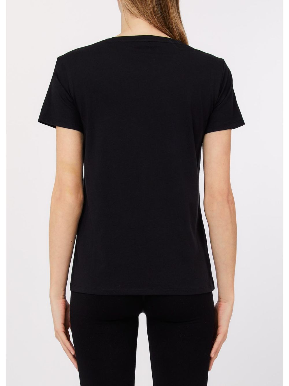 T-shirt Liu Jo con strass Donna - Nero