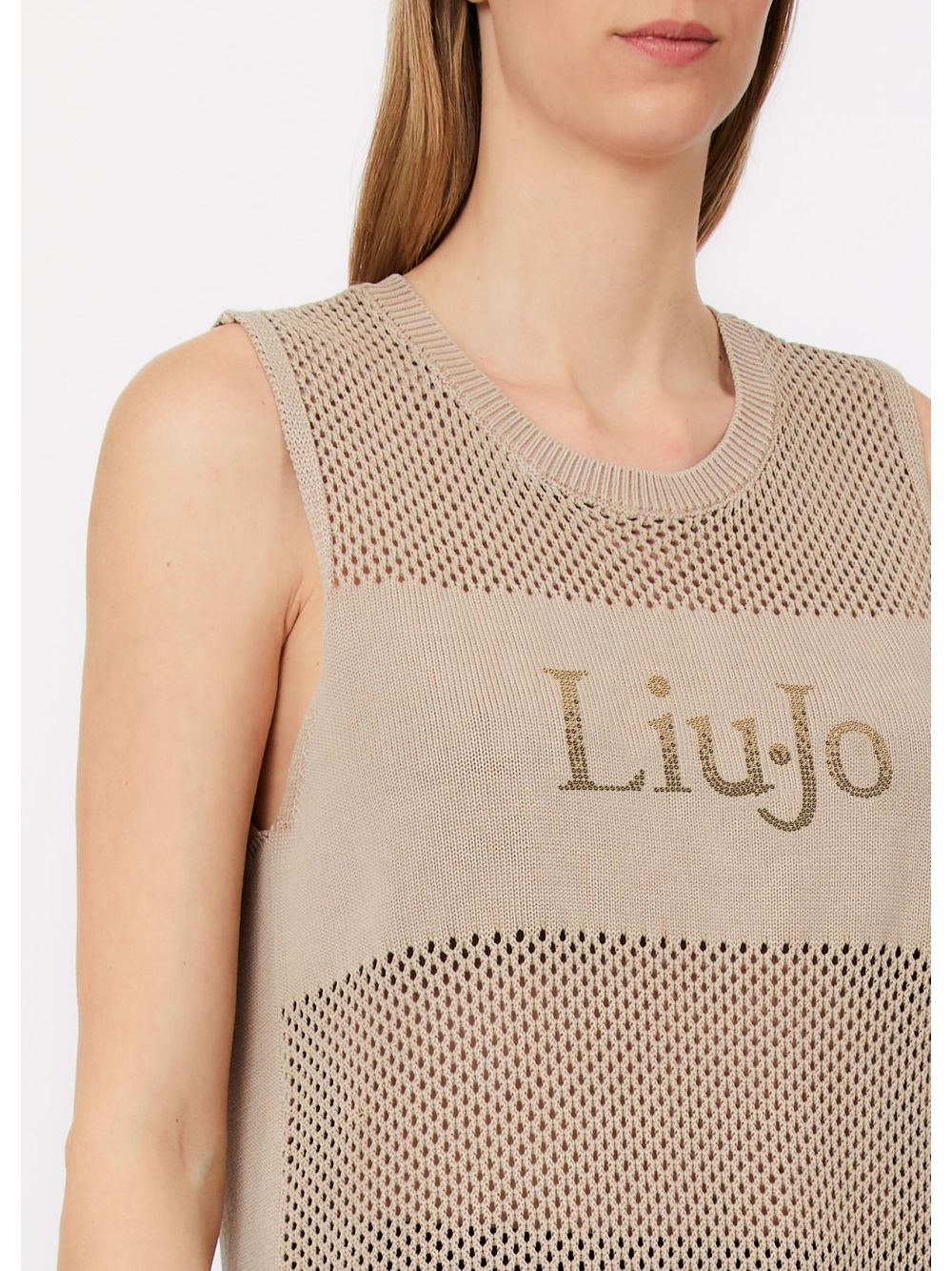 Maglia Liu Jo traforata Donna - Marrone