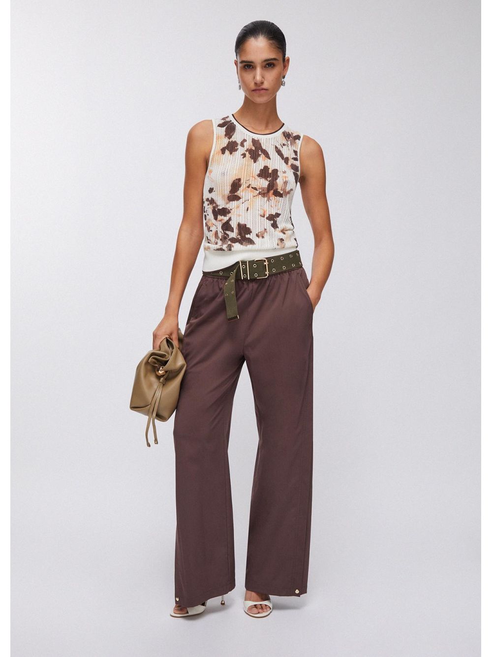 Pantalone Liu Jo con spacchetti Donna - Beige