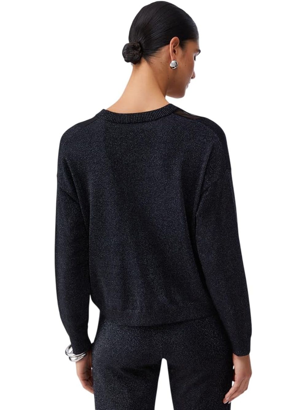 Maglia Liu Jo con scollo a V Donna - Nero