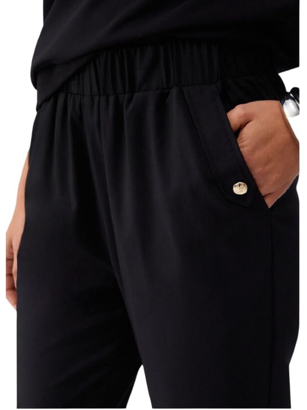 Pantalone Liu Jo slim fit con risvolto Donna - Blu