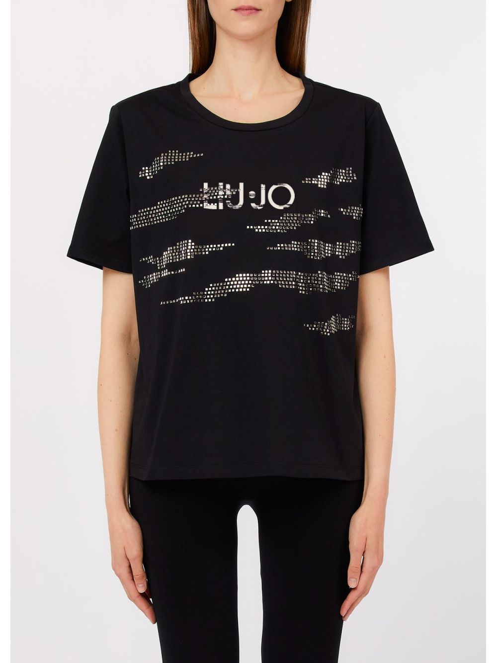 T-shirt Liu Jo con applicazioni Donna - Nero