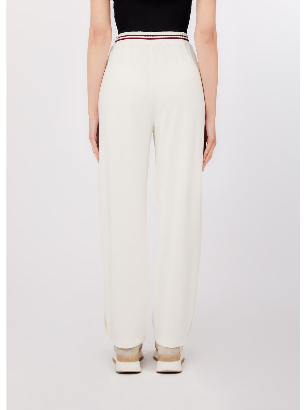 Pantalone Liu Jo in jersey interlock Donna - Bianco