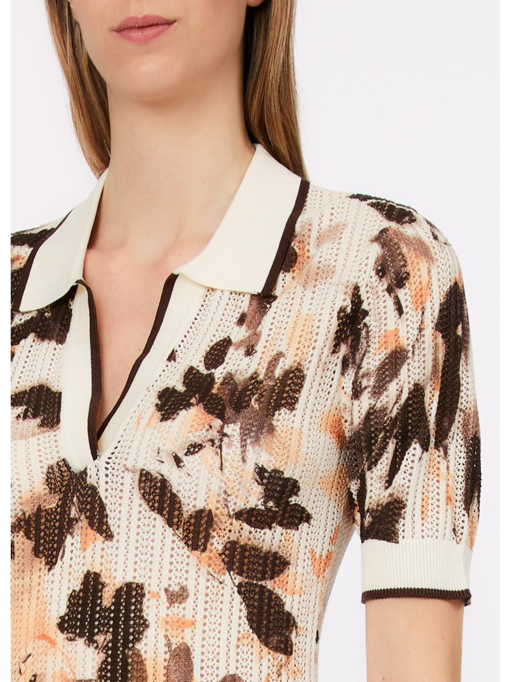 Maglia Liu Jo in maglia punzonata Donna - Marrone
