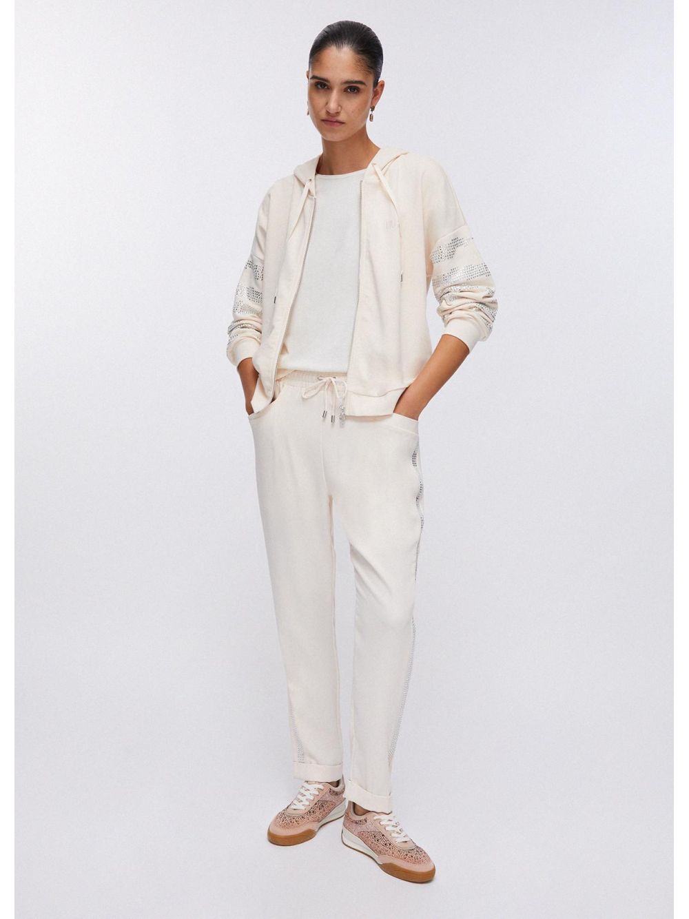Pantalone Liu Jo con strass Donna - Avorio