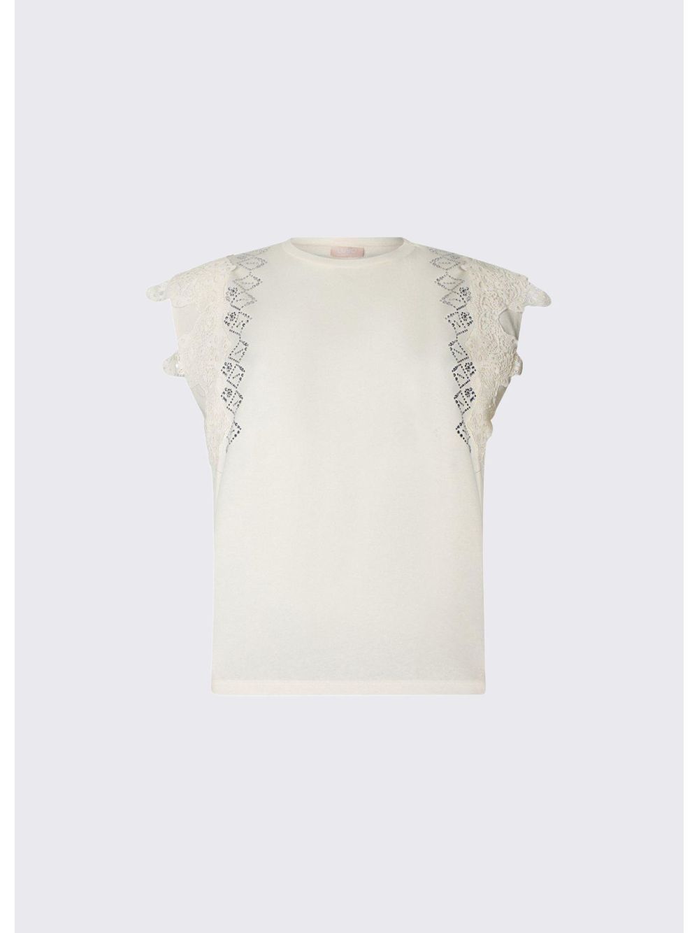 T-shirt Liu Jo con dettagli macramè Donna - Bianco