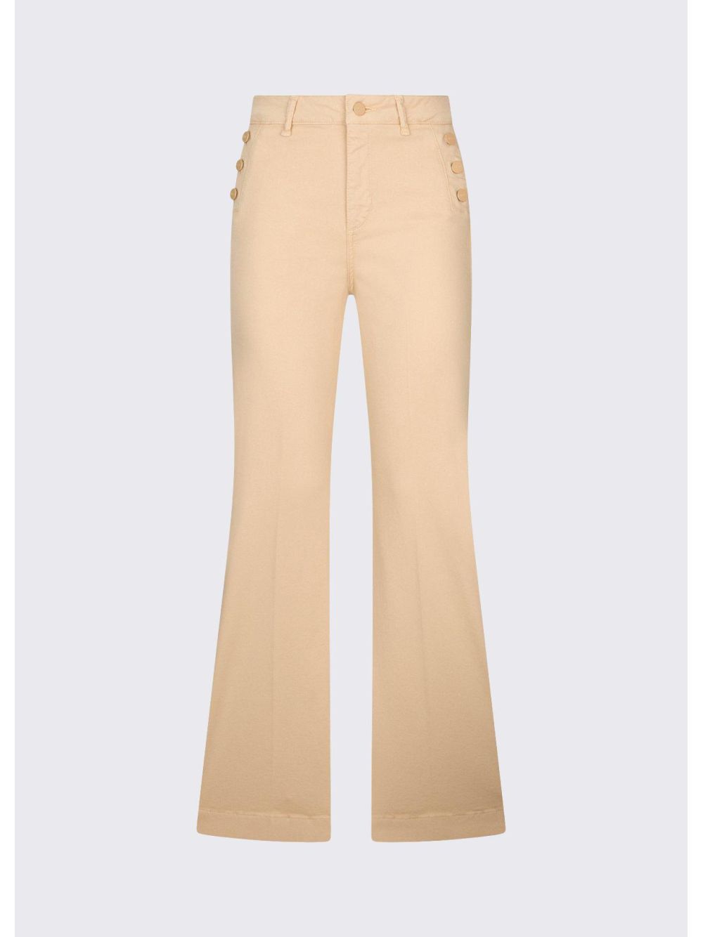 Pantalone Liu Jo flare con bottoni logati Donna - Beige