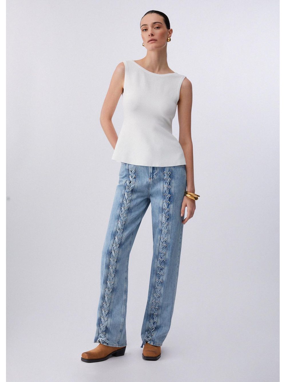 Maglia Liu Jo con fiocco dietro Donna - Bianco