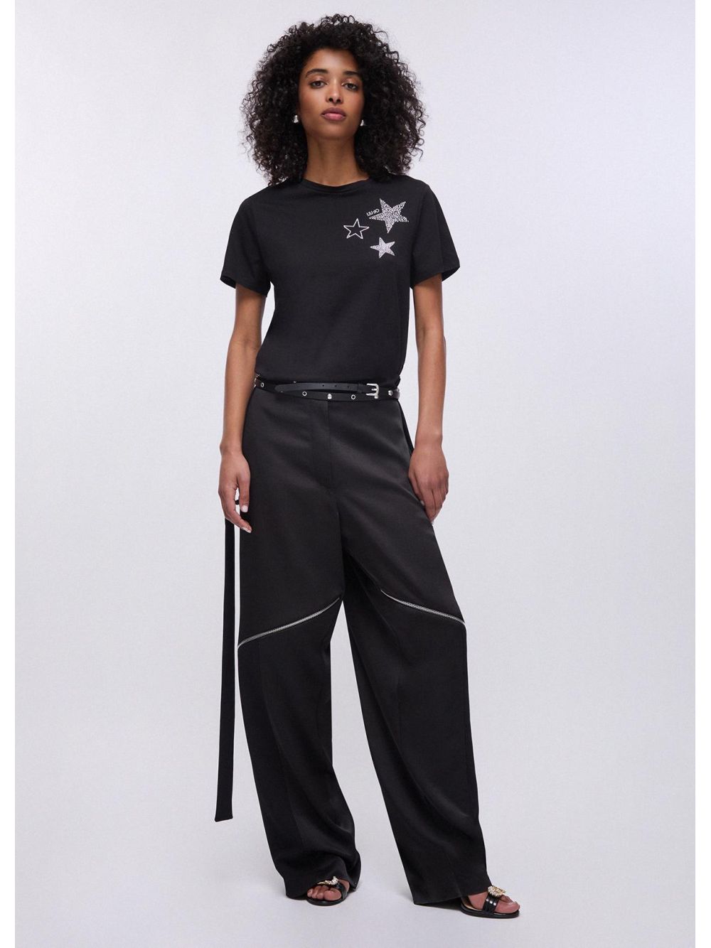 T-shirt Liu Jo con applicazioni Donna - Nero