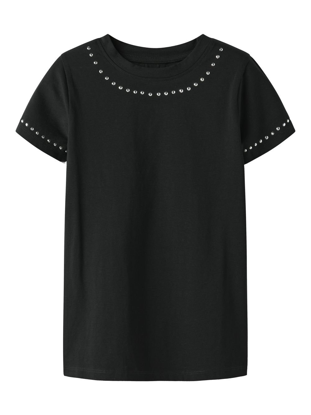 Top Name It TOLIA SS SLIM Bambina - Nero