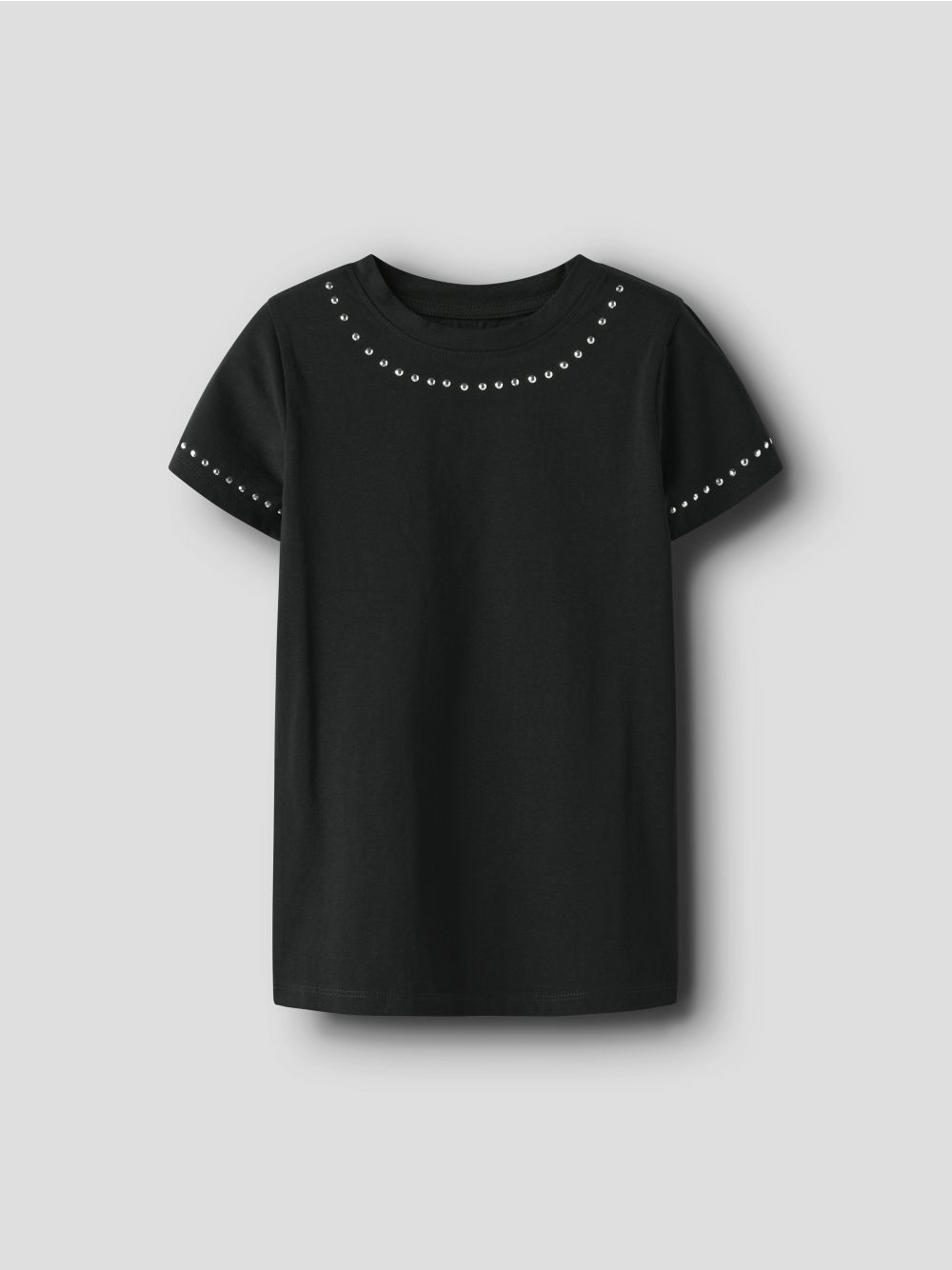 Top Name It TOLIA SS SLIM Bambina - Nero