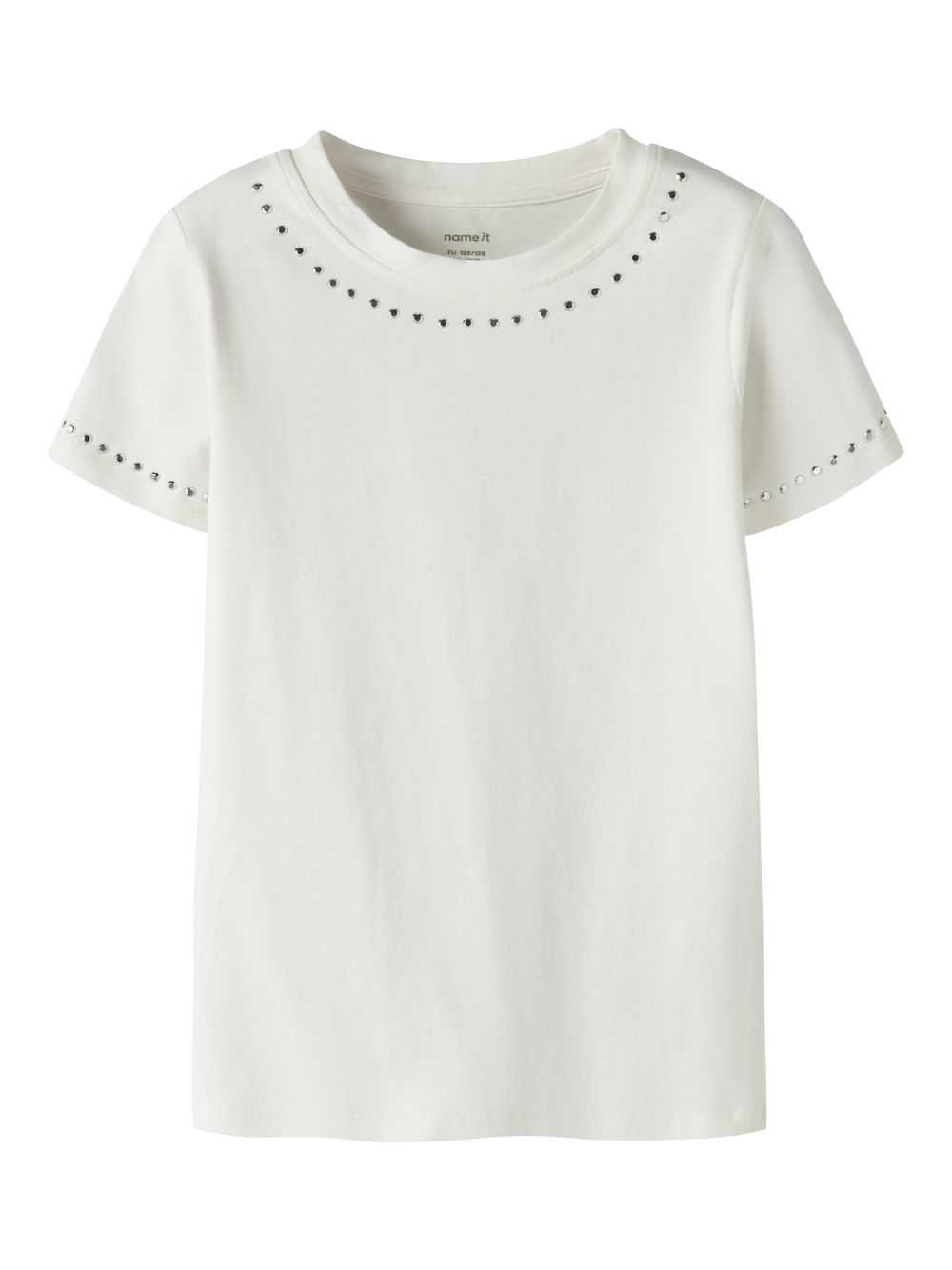 Top Name It TOLIA SS SLIM Bambina - Bianco