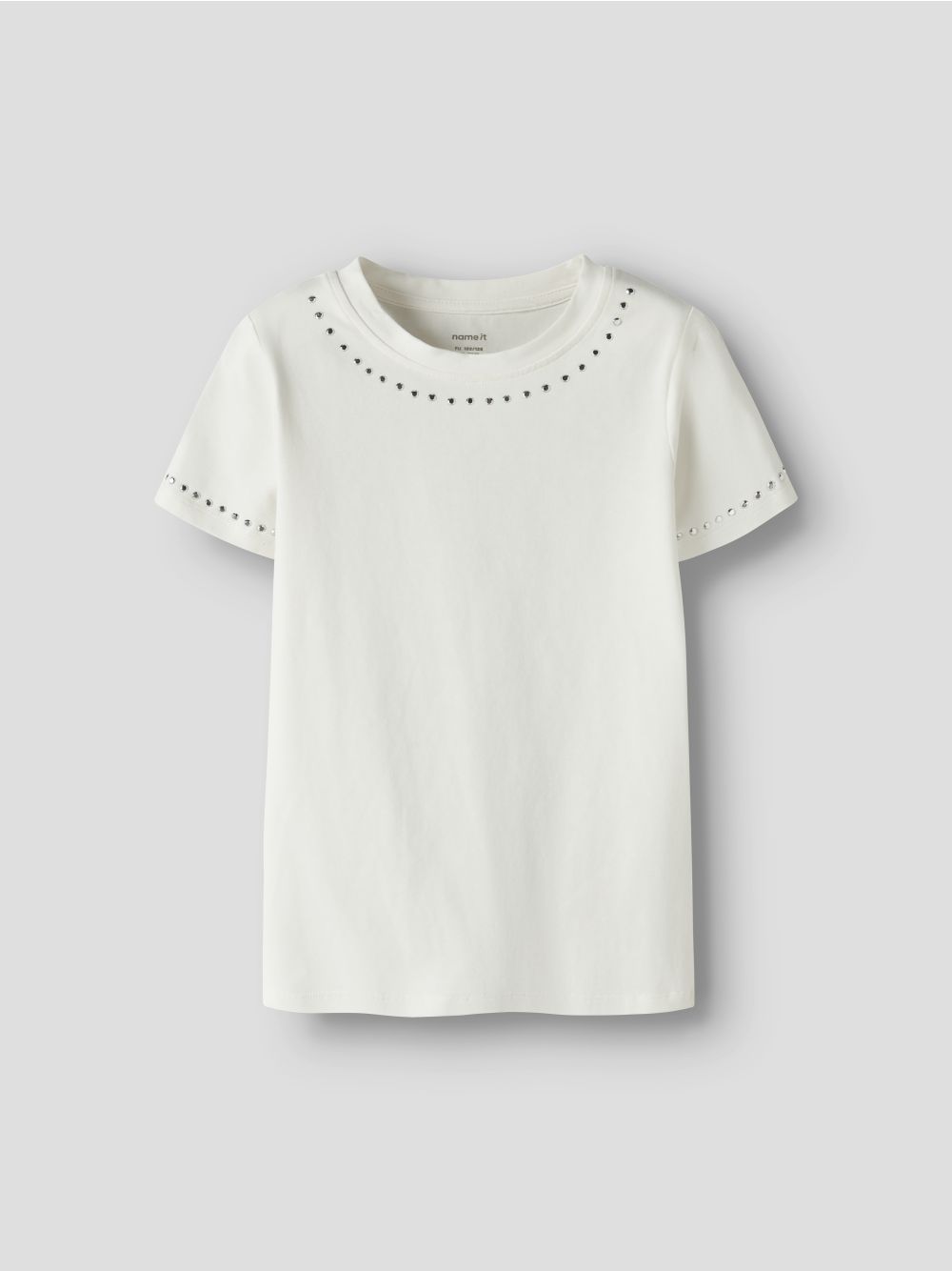 Top Name It TOLIA SS SLIM Bambina - Bianco