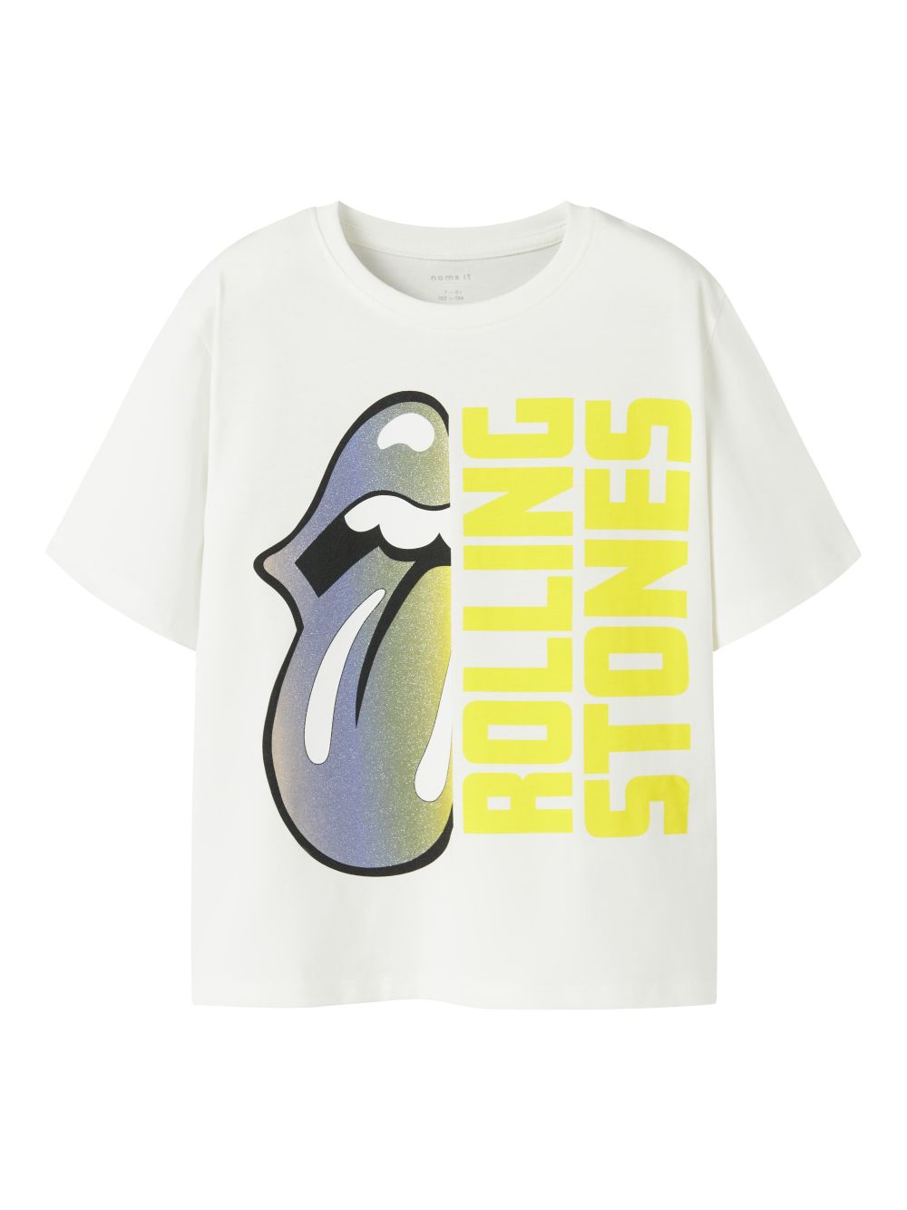 T-shirt Name It DYBA ROLLINGS SS NREG BOX UNV Bambina - Bianco