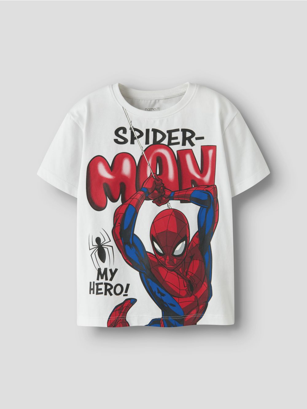 T-shirt Name It MARVIN SPIDER SS NREG NOOS MAR Bambino - Bianco