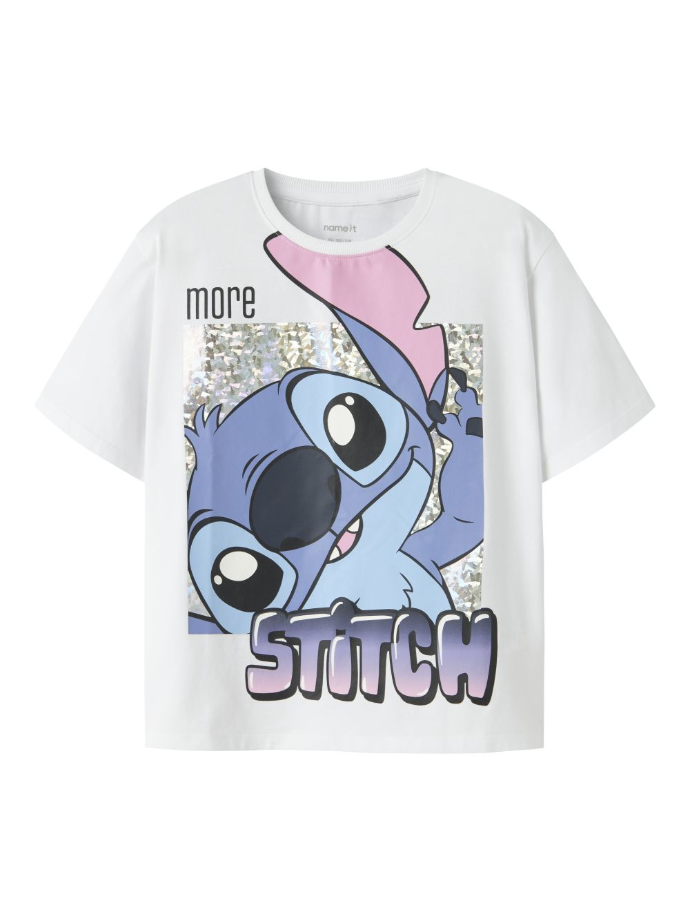 T-shirt Name It FORA STITCH SS NREG BOX NOOS WDI Bambina - Bianco