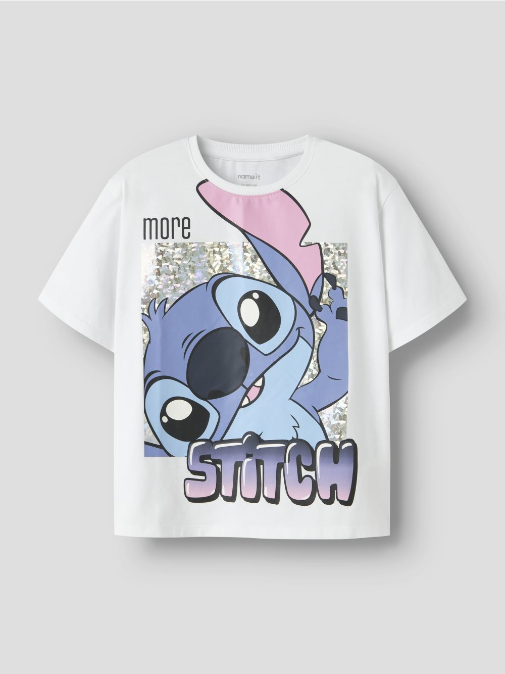 T-shirt Name It FORA STITCH SS NREG BOX NOOS WDI Bambina - Bianco