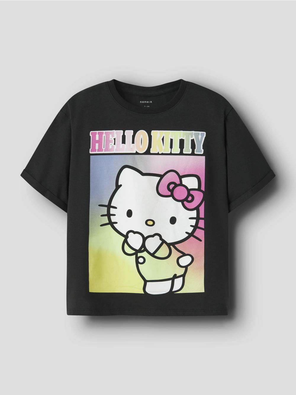 T-shirt Name It FORMA HELLOK SS NREG BOX NOOS SKY Bambina - Nero