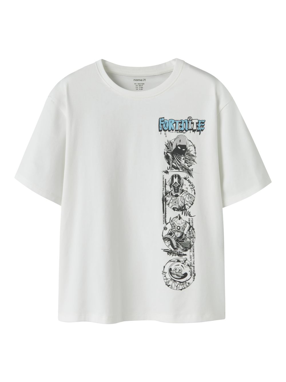 T-shirt Name It MOD FORTNITE SS NREG BOX NOOS BFU Bambino - Bianco